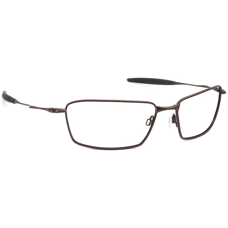 Oakley Men's Sunglasses Frame Only Square whisker Satin Brown Rectangular Metal 61 mm image 1