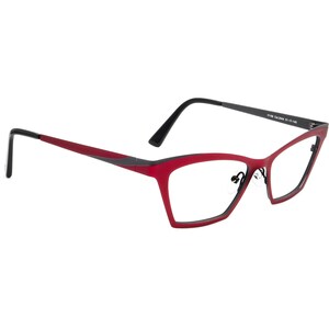 IYoko Inyake Eyeglasses IY156 Col.244A Red&Gray Cat Eye Metal Japan 51[]17 145
