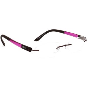 Silhouette Eyeglasses 6797 40 6051 7734 Purple/Brown Rimless Austria 48[]17 135