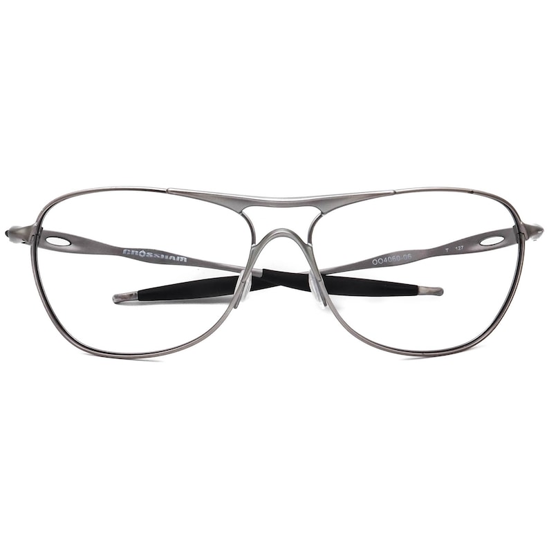 Oakley Men's Sunglasses Frame Only OO4060-06 Crosshair Lead Aviator Metal 61 mm image 6