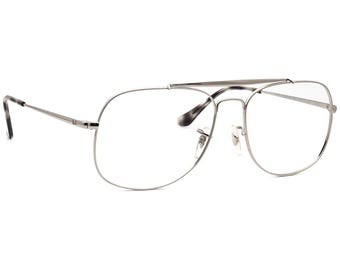 Ray-Ban Eyeglasses RB 6389 2501 Polished Silver Pilot Metal Frame 57[]16 145