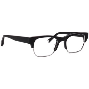 Warby Parker Eyeglasses Oates 3101 Matte Black/Gunmetal Square Frame 51[]20 145