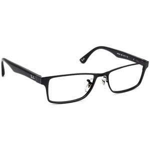 Gafas graduadas Ray-Ban RB 6238 2509 con montura rectangular negra pulida, 53[]17 145