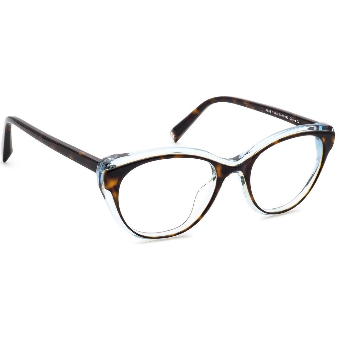 Warby Parker Eyeglasses Ashby 948 Dark Tortoise & Crystal Blue Etsy