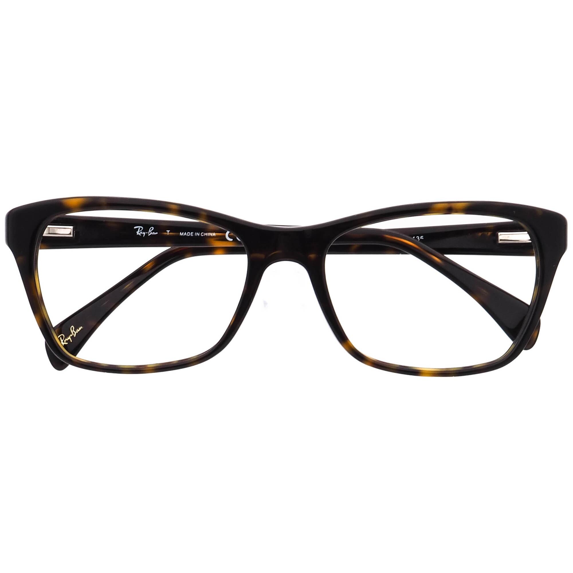 Ray Ban Tortoise Eyeglasses Frame ONLY Brown Havana RB5298 2012 53-17-135 mm Ray-ban Eyeglasses RB 7159 2012 Tortoise Keyhole Frame 52  main image 2