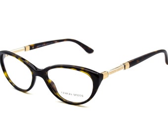 Giorgio Armani Women's Eyeglasses AR 7061 5026 Tortoise Cat Eye Frame Italy 52[]16 140