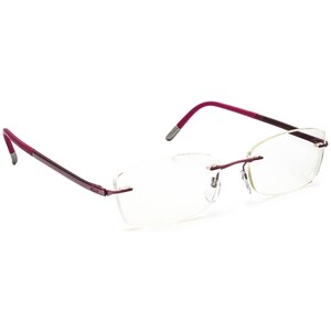 Silhouette damglasögon 5479 40 6058 Fusion Collection Rose Matte Rimless Båge Österrike 51[]17 135
