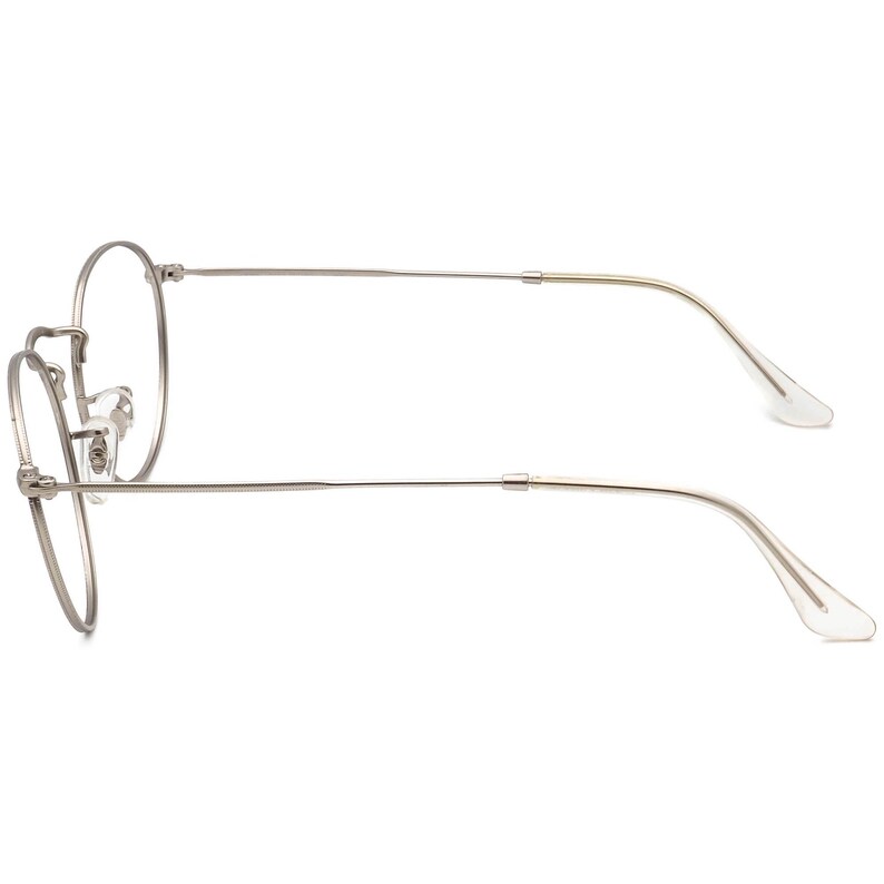 Ray-Ban Sunglasses Frame Only RB 3447 019/30 Matte Silver Round Metal Italy 50 mm image 5