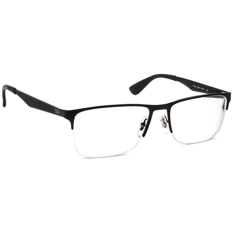 Ray-Ban Eyeglasses RB 6335 2503 Matte Black Half Rim Frame 56[]17 145 image 1