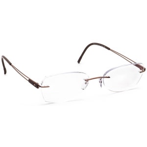 Silhouette Eyeglasses 6769 40 6058 Brown Rimless Frame Austria 53[]19 140