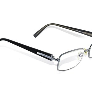 Calvin Klein Gafas 7204 038 Plata & Negro Marco 52[]17 135 Piedras de Rin