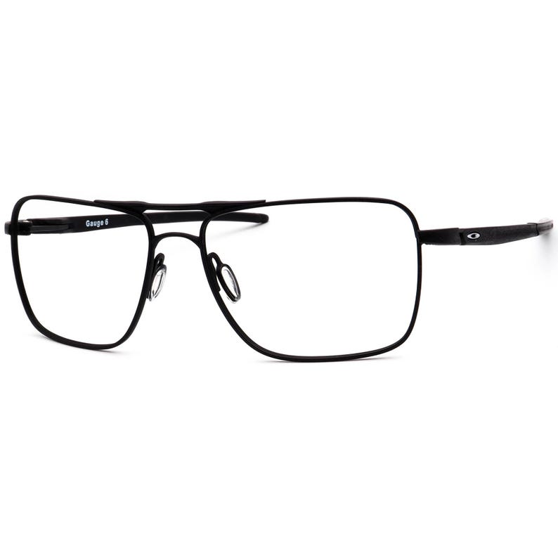 Oakley-zonnebril voor heren, alleen frame OO6038-0157, dikte 6, matzwart pilootmetaal 57 mm afbeelding 3