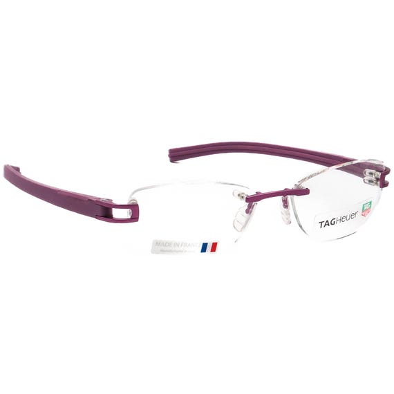 Tag Heuer Eyeglasses TH 7646 016 Matte Mountbatten Pink Rimless