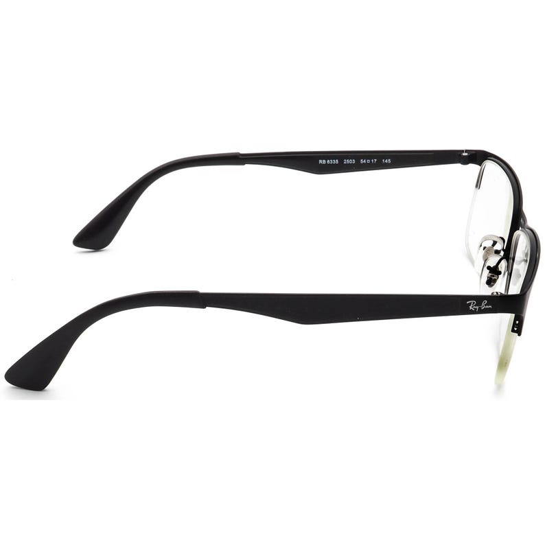 Ray-Ban Men's Eyeglasses RB 6335 2503 Matte Black Half Rim Frame 54[]17 145 image 4