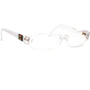 Lunettes de vue Gucci pour femme GG 2571 H7G Cristal/Blanche Monture rectangulaire Italie 53[]15 130