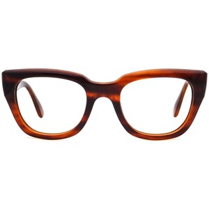 Ray-Ban Sunglasses Frame Only RB 4178 820/73 Polished Striped Havana Semi Butterfly Italy 52 mm image 2