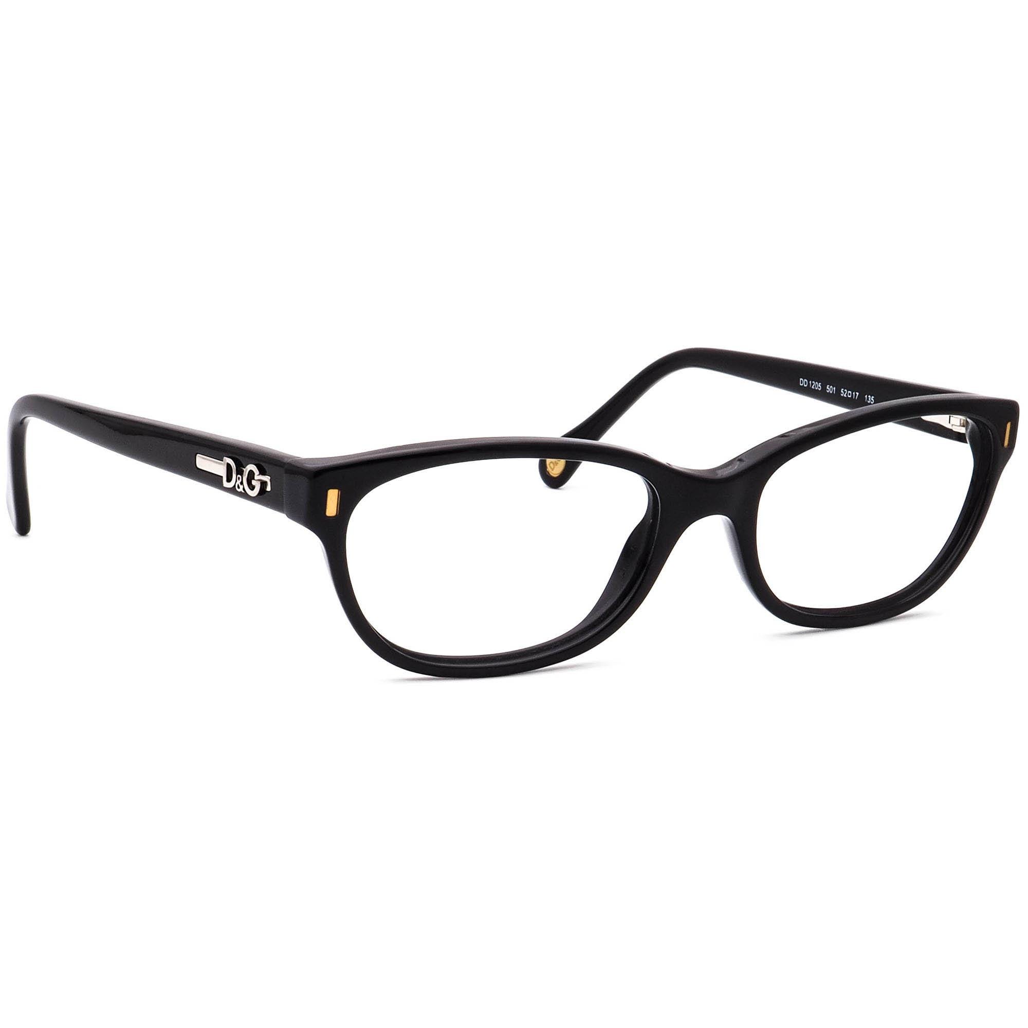 Dolce Gabbana‎ D&G 1205 1826 Eyeglasses Frames Glasses Polished Black 52mm H3647 Dolce & Gabbana DG 3417 Glasses 501 Black - eye-oo.com main image 2