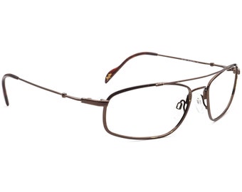 Maui Jim Sunglasses Frame Only MJ-303-23 Flexon Brown Wrap Metal Japan 60 mm