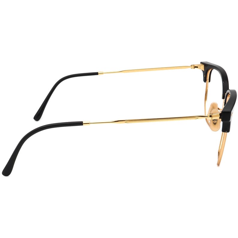 Ray-Ban Sunglasses Frame Only RB 4416 New Clubmaster 601/31 Polished Black/Gold Square Italy 53 mm image 4