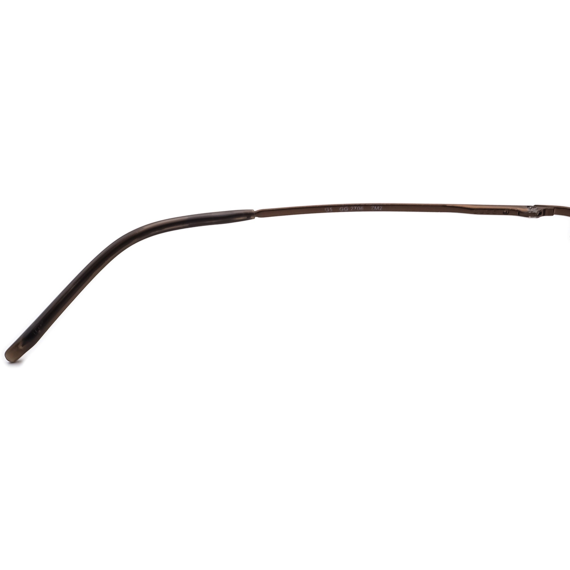 GUCCI 2点セット 037555 Gucci Eyeglasses GG 2706 ZM2 Brown Oval Metal Frame Italy 49