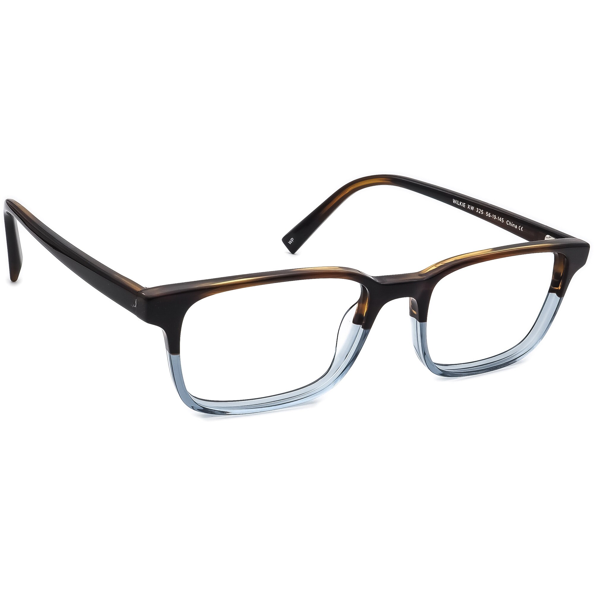 Warby Parker Eyeglasses Wilkie XW 325 Havana/Aqua Rectangular Frame 56[]19 145