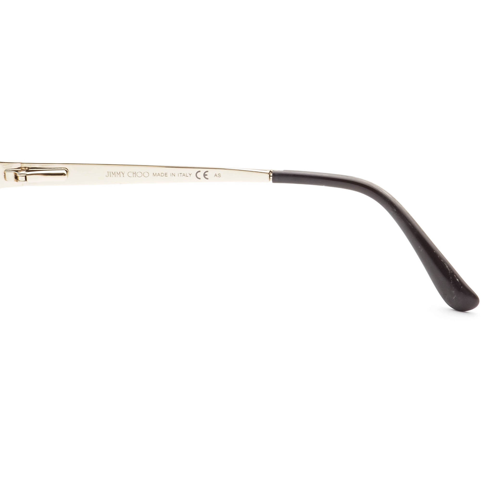 Jimmy Choo Eyeglasses 58 FZ6 Matte Dark Brown on Gold Half  display picture 2