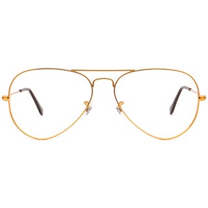 Ray-Ban Sunglasses Frame Only RB 3025 9001/A5 Polished Light Brown Aviator Metal Italy 58 mm image 2