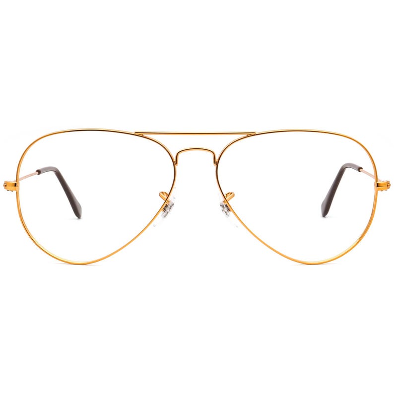 Ray-Ban Sunglasses Frame Only RB 3025 9001/A5 Polished Light Brown Aviator Metal Italy 58 mm image 2