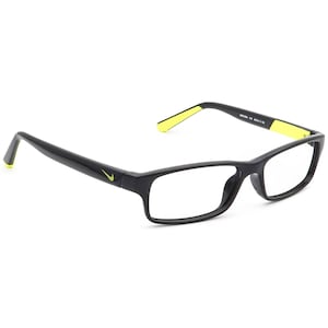 Nike Junior Eyeglasses 5534 015 Black & Green Rectangular Frame 48[]14 130