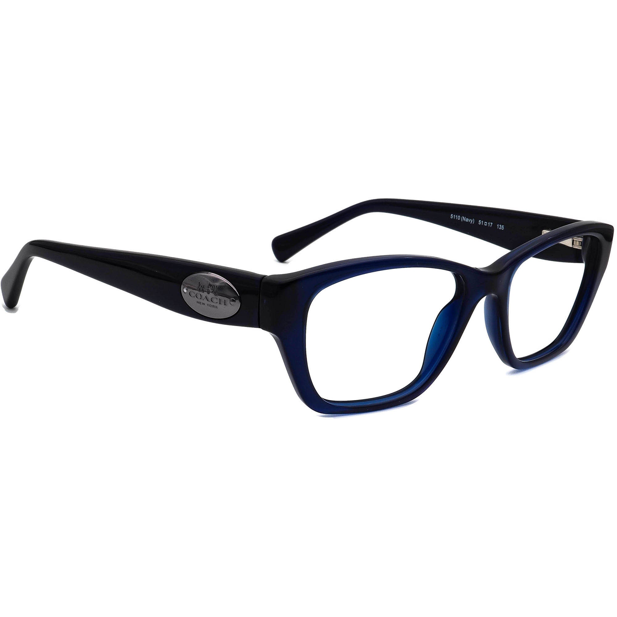Coach HC6071 Eyeglasses With the Case.Rectangular HC6071 Coach HC 6071 Z 5110 Dark Blue Eyeglasses Frames 50-16 135  main image 2