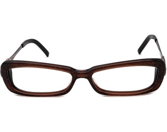 Gucci Brille GG 294 CER Glitter Braun Rechteckiger Rahmen Italien 52[]14 130