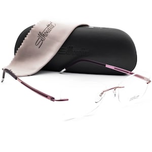 Silhouette Eyeglasses 4369 40 6054 5263 Titan Purple Rimless Austria 51[]17 140