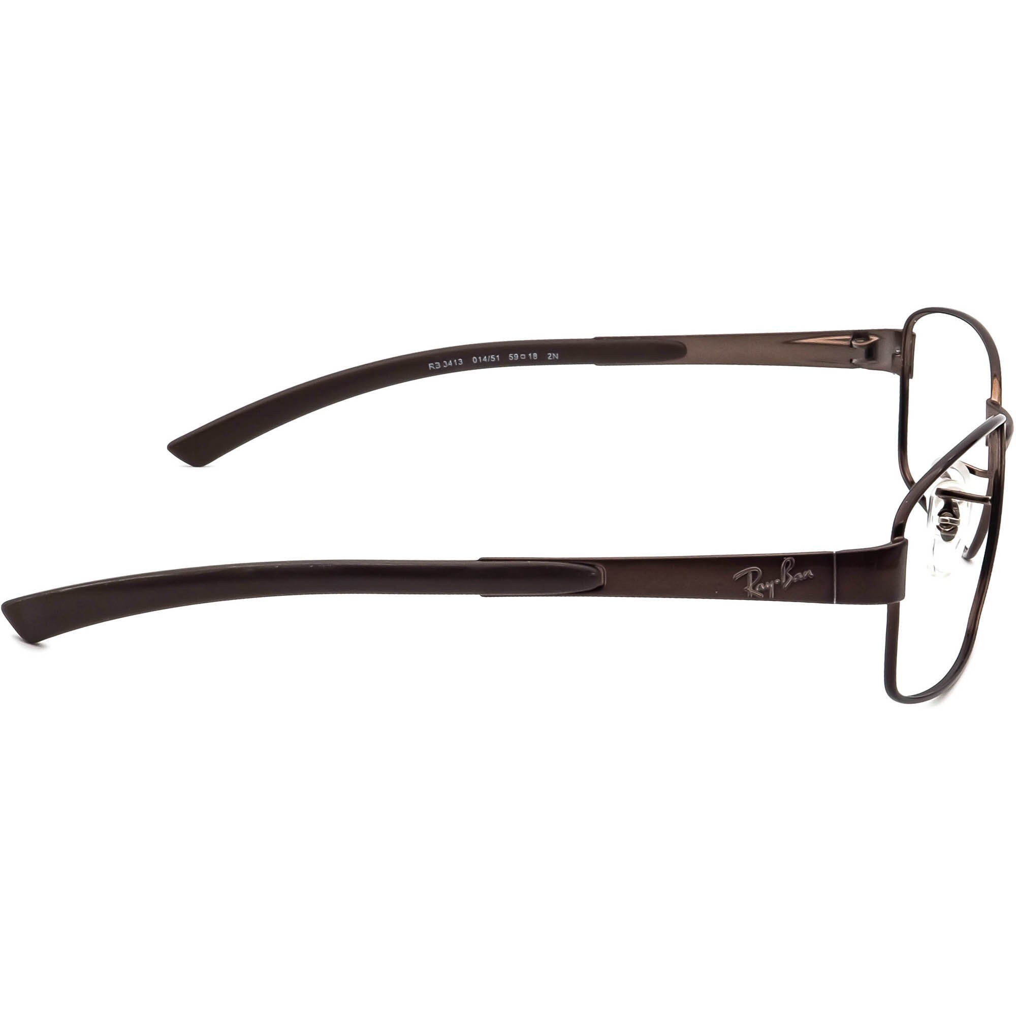Authentic Ray Ban RB 3413 014/51 59*18* 2N Eyeglasses/Sunglasses Black Frames Authentic Ray Ban RB 3413 014/51 59*18* 2N Eyeglasses  main image 2