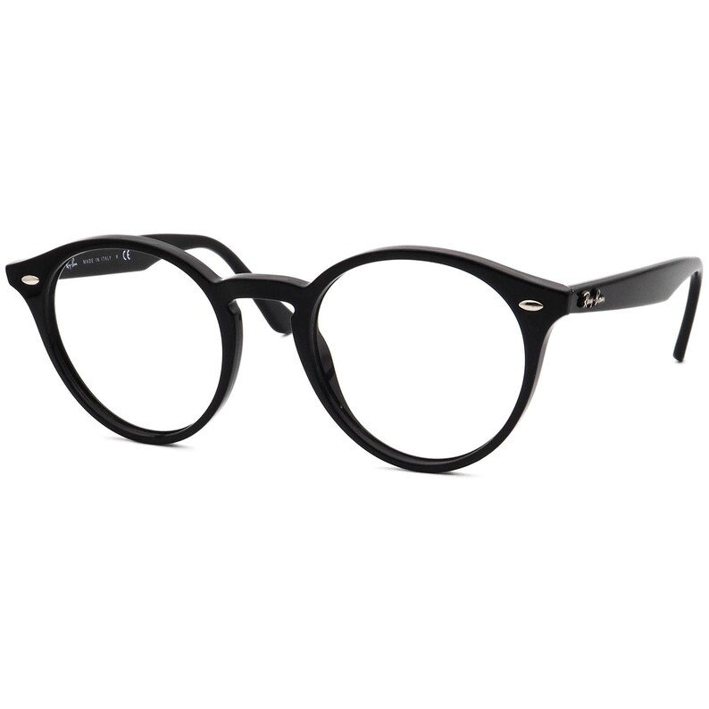 Ray-Ban Sunglasses Frame Only RB 2180 601/71 Polished Black Round Italy 49 mm image 3