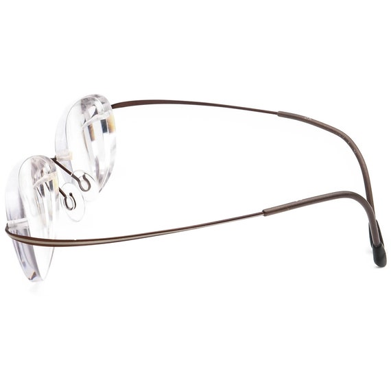 Silhouette Eyeglasses 6576 6082 Titan Brown&White… - image 8