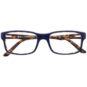 Ray-Ban Eyeglasses RB 5245 5219 Polished Dark Blue on Havana Square Frame 52[]17 140 image 6