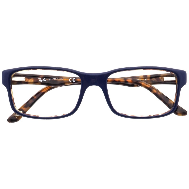 Ray-Ban Eyeglasses RB 5245 5219 Polished Dark Blue on Havana Square Frame 52[]17 140 image 6