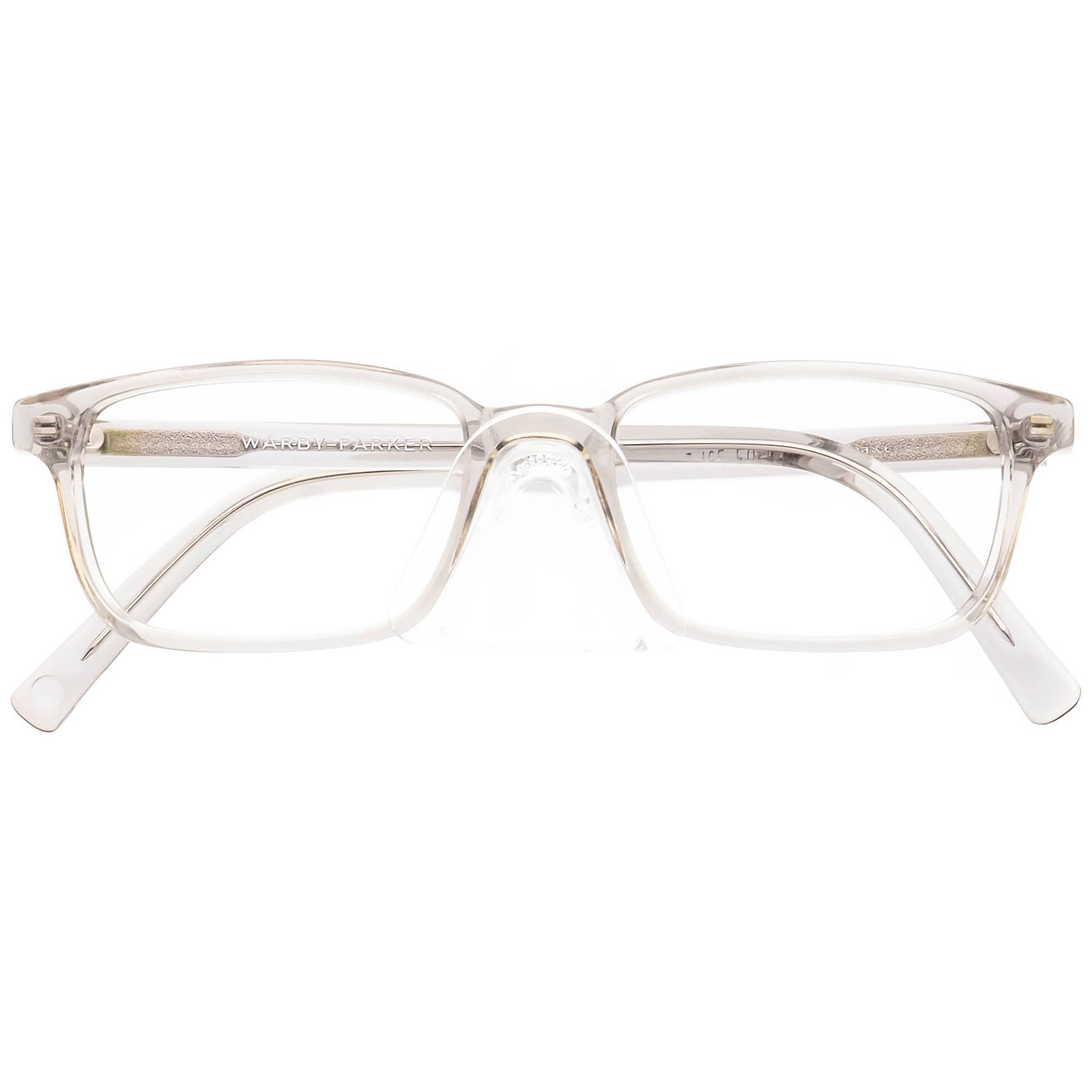 Warby Parker Eyeglasses Wilkie 165 Gray Clear Rectangular  display picture 3