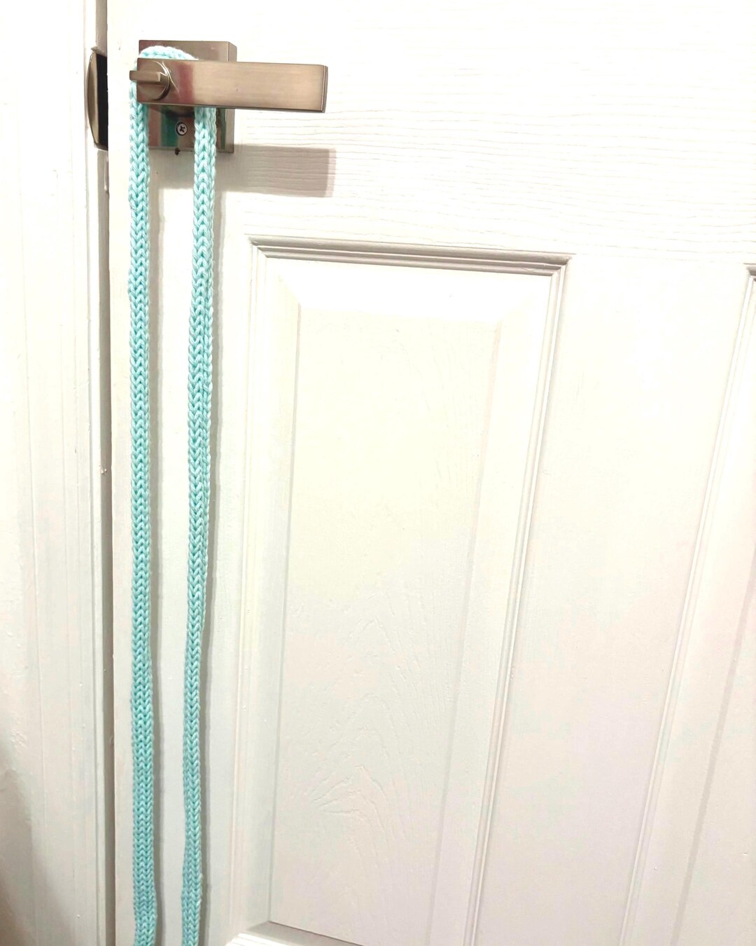 Hand Knit Teal Skinny Scarf - Etsy