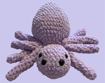Handmade Crochet Spider Plush: Cuddly Amigurumi Toy