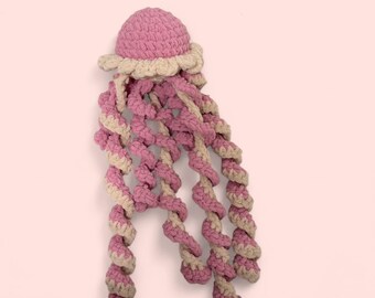 Crochet Jellyfish Plush: Handmade Ocean Decor