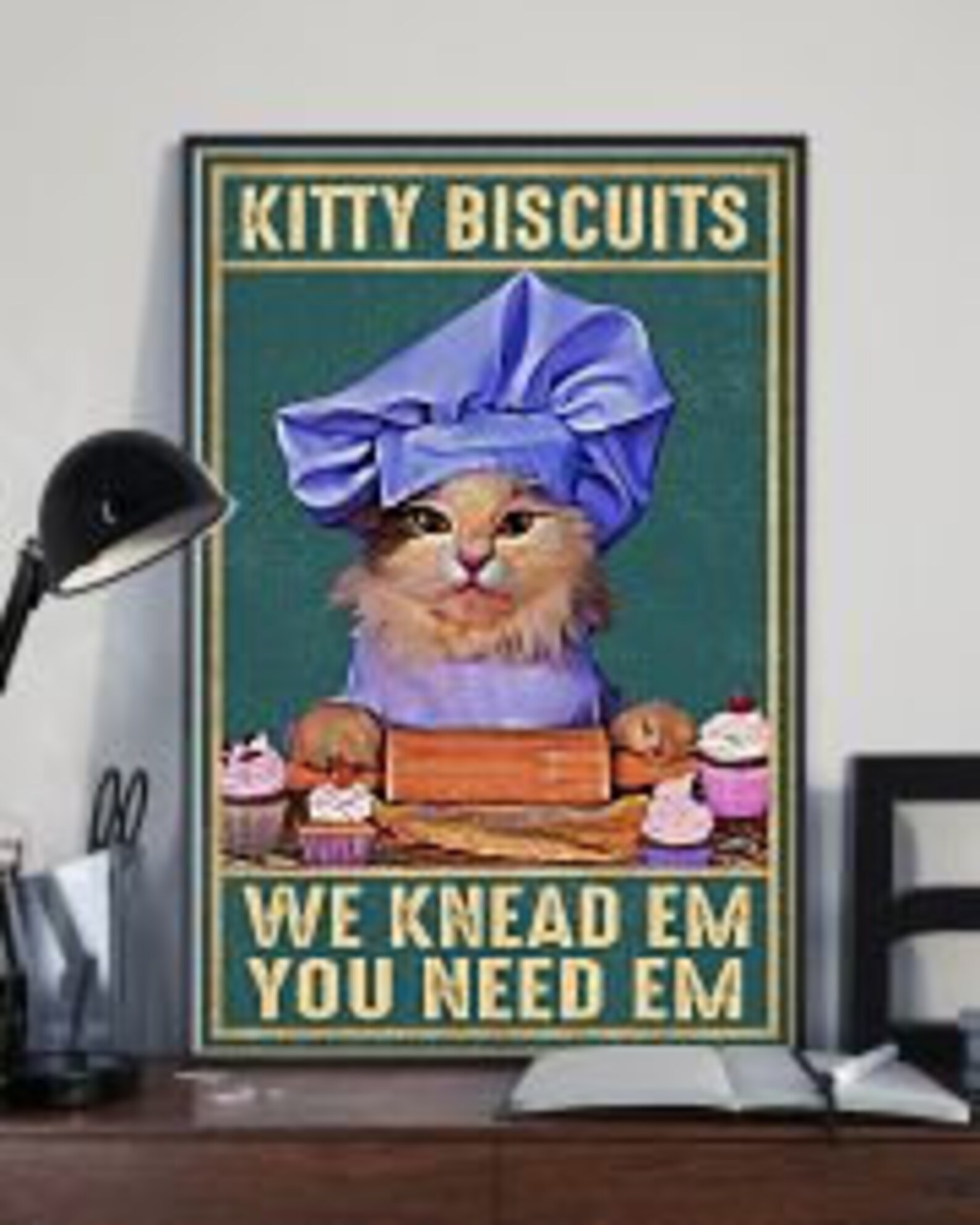 Kitty Biscuits Poster No Frame/Canvas With FrameGift For Etsy