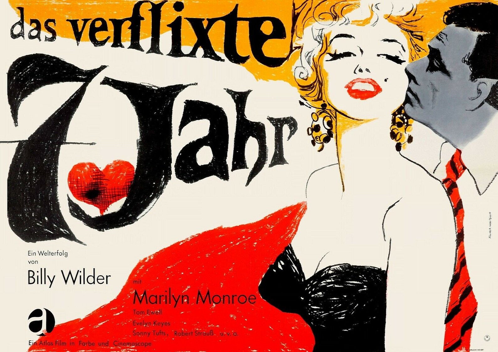 Das Verflixte 7. Jahr Poster kein Rahmen/Canvas mit | Etsy