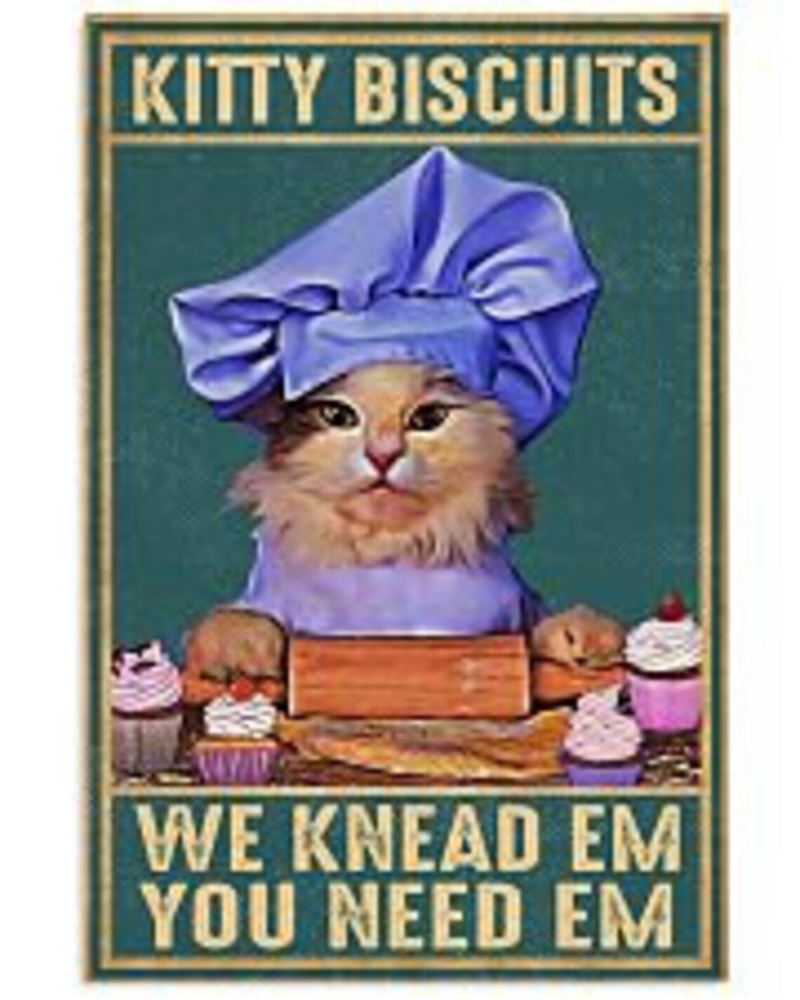 Kitty Biscuits Poster No Frame/Canvas With FrameGift For Etsy