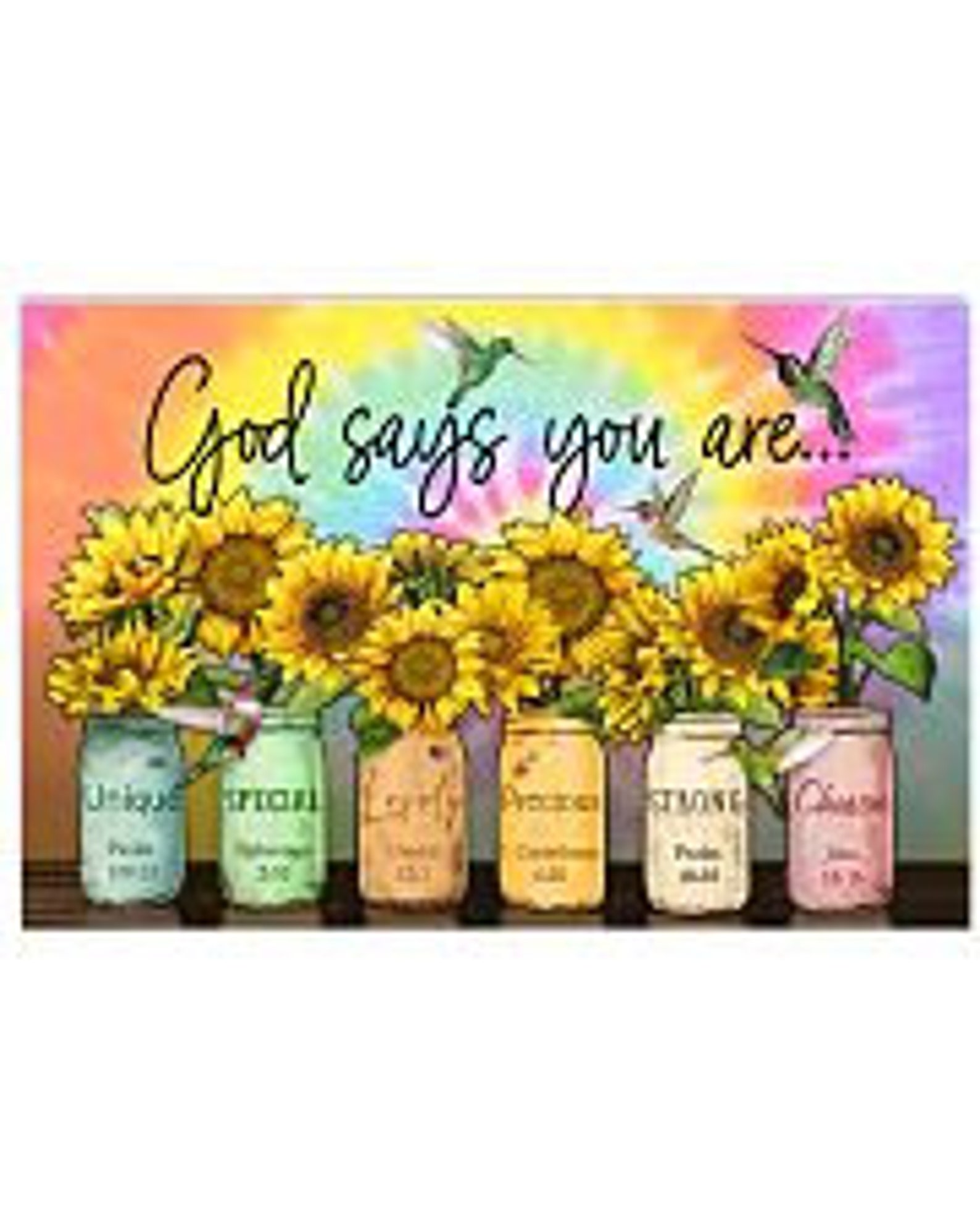 God say you are Poster No Frame/Canvas With FrameGift For Etsy