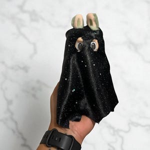 Bubu Boo costume, Bubu Ghost costume, Doll ghost costume, Sparkly black ghost costume, Halloween, Halloween costumes, Bubu clothing, dolls