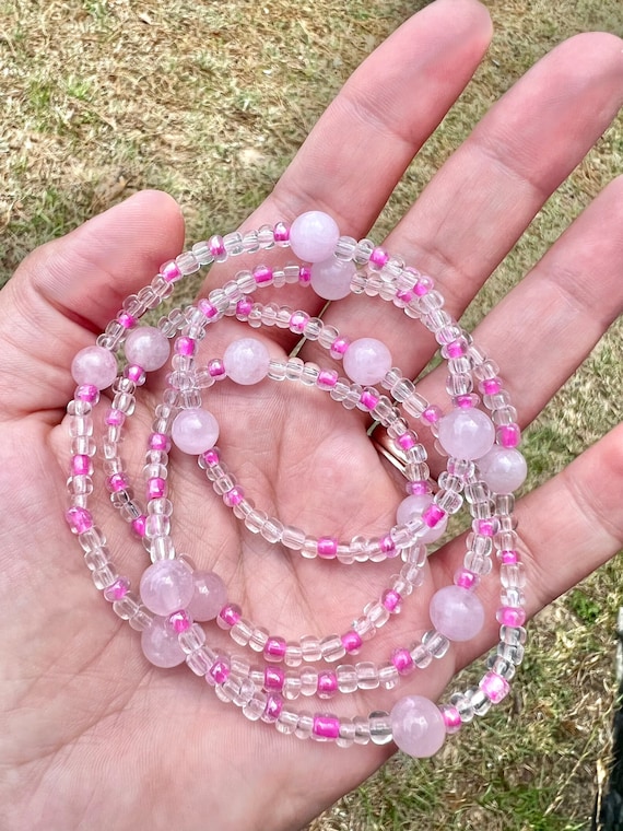 Rose Quartz Waist Beads Crystal Waist Beads Stone Waist Beads Love Waist Beads Fertility Waist Beads Spirituality African Waist Beads Etsy