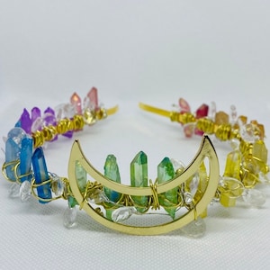 Crystal Chakra Crown: Rainbow Divinity Tiara