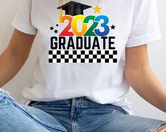College grad shirt for women, Class of 2024 shirt, Graduation party tee, Graduation t-shirt for her, Custom grad shirts