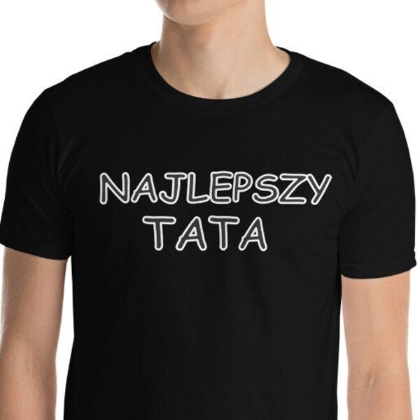 Najlepszy tata tshirt, Polish tshirts, Polish gifts for dads. Tata gift, Poland, Christmas gifts